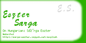 eszter sarga business card
